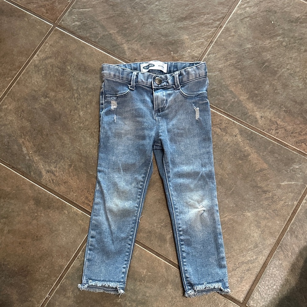 Old Navy Kids Light Blue Jeans with Distressed Details
